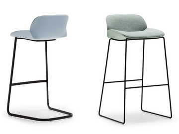 NUEZ BQ2777 - BQ2778 - High cantilever stool with back by Andreu World - view 3